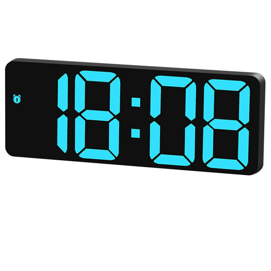 321Wasay Small Digital Clocks Bedside, Electric Bedroom LED Digital Alarm Clocks for Bedrooms, Cute Travel Desk Clock, DC, Battery Operated Powered